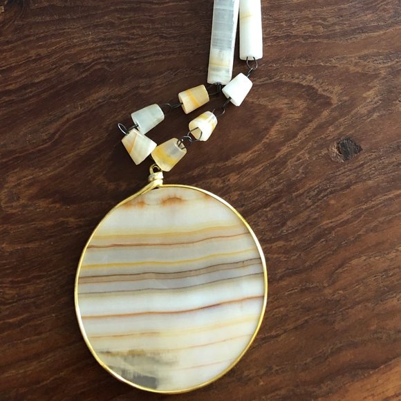 Vintage Taxco Soapstone Necklace Aztec Sun Pendant - Picture 3 of 7